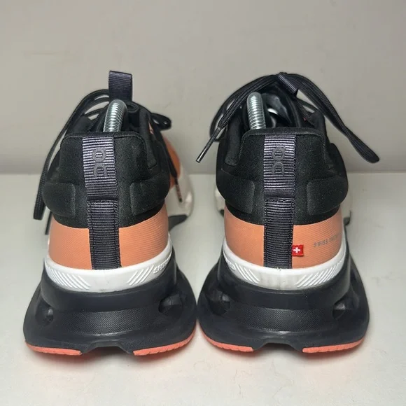 On Running Cloudnova x canyon salmon Coral and Black Athletic Shoes - Picture 2 of 9